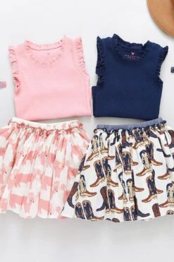 Girls Gianna Skirt - Poodle Party -Layer Outfit 32883364200527 3