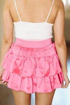 Spin You Around Skort - Hot Pink -Layer Outfit 32948529004738 4