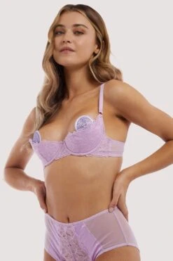 Playful Promises Lila Lilac Quarter Cup Bra 32-44 A-H 17 Playful Promises Lila Lilac Quarter Cup Bra 32-44 A-H -Layer Outfit 32956872294552 3