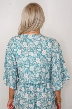 Blue Floral Maxi Skirt Set -Layer Outfit 33028005625953 10