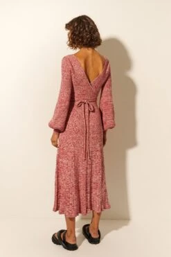 Yolanda Knit Midi Skirt - Berry -Layer Outfit 33060054761565 4