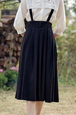 Emmie Classic Black Suspender Skirt -Layer Outfit 33136292462778 6