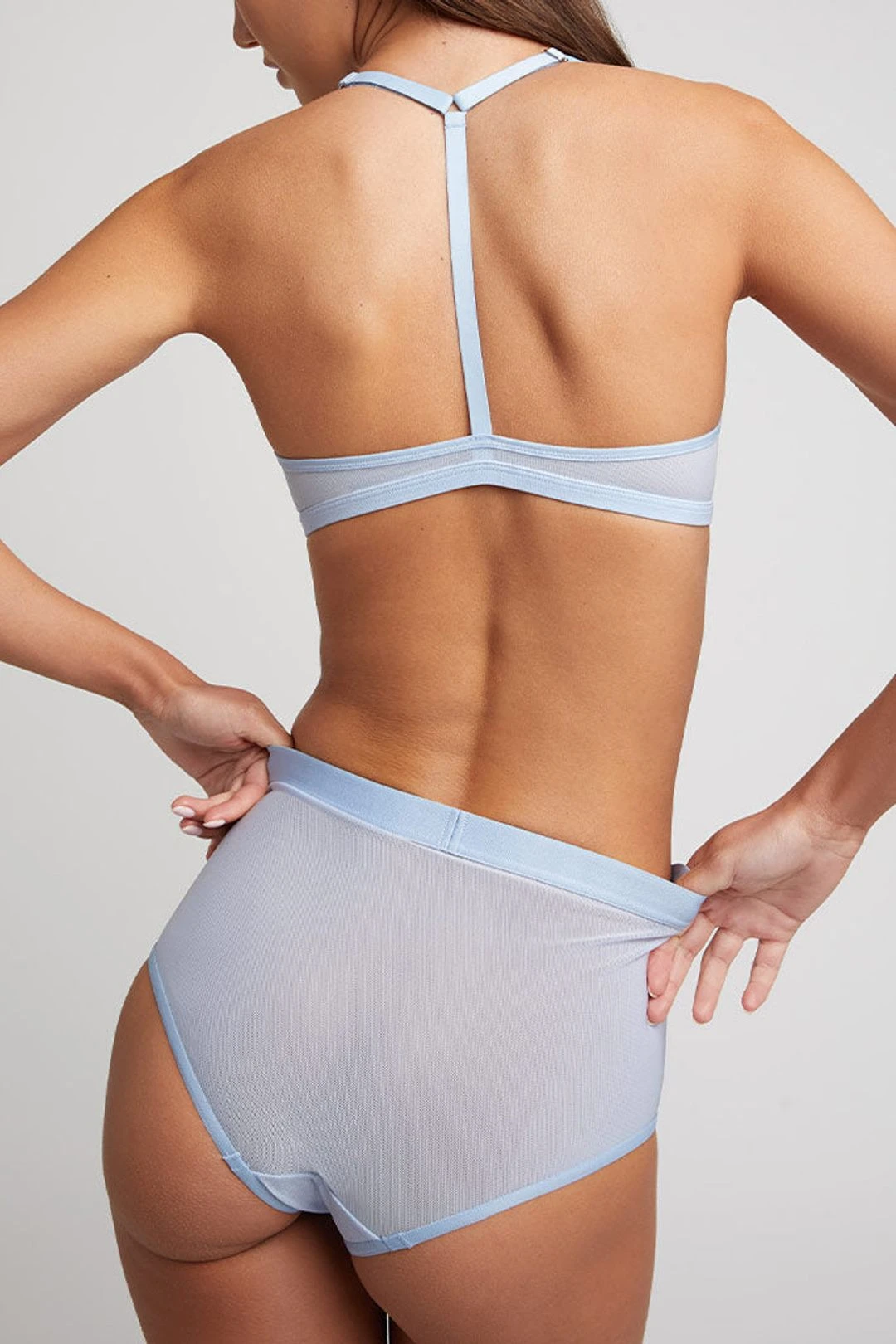 Sieve Racerback Bra In Glacier 5 Sieve Racerback Bra In Glacier - Image 3