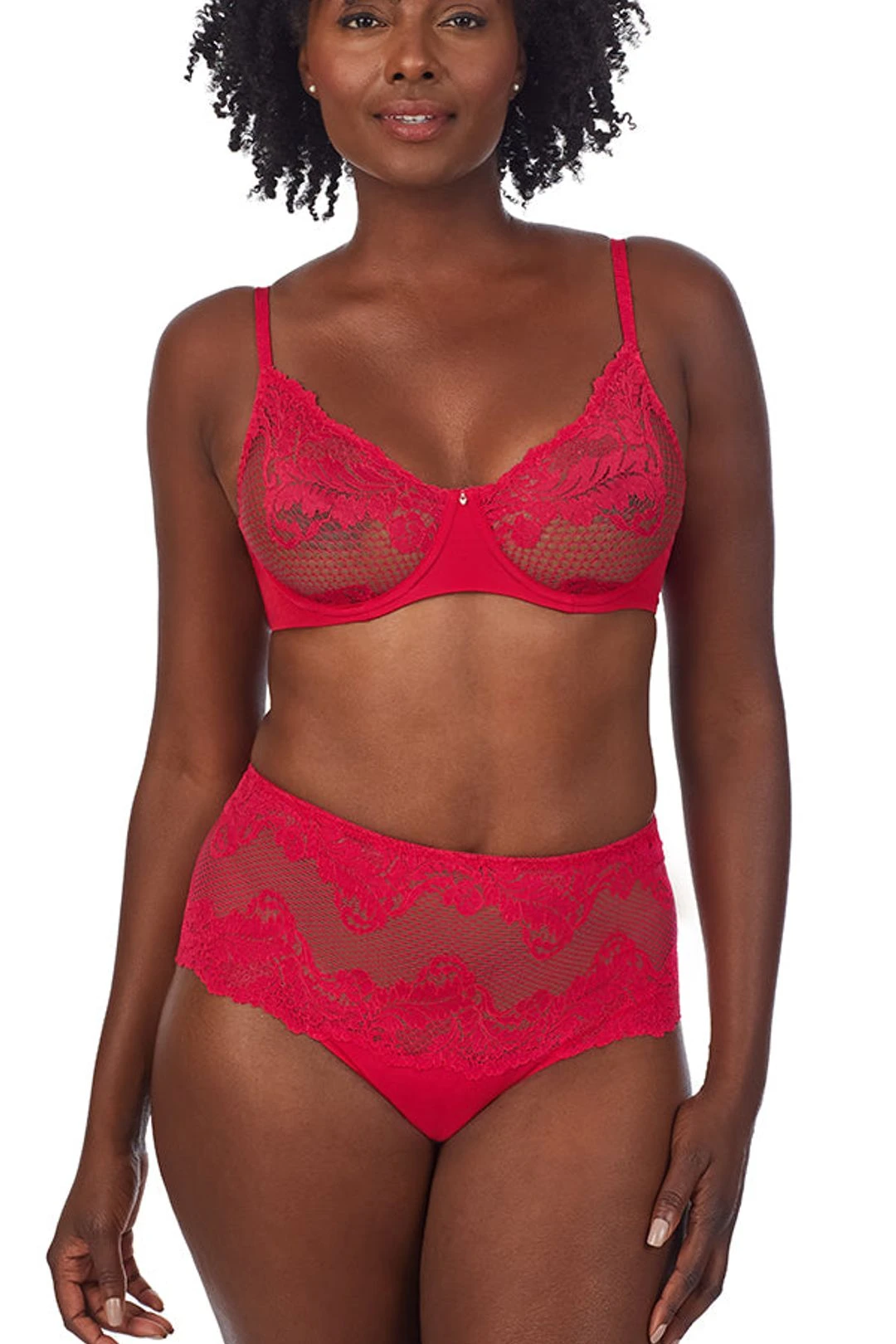 Lace Allure Unlined - Bright Pink 5 Lace Allure Unlined - Bright Pink - Image 3