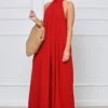 Wish You Were Mine Halter Top Wide Leg Jumpsuit (Red) 2 Wish You Were Mine Halter Top Wide Leg Jumpsuit (Red) -Layer Outfit 33346758049961 1