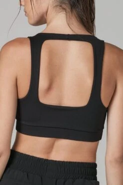 Fair & Square Black Sports Bra -Layer Outfit 33514076635288 4
