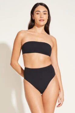 Mila Bandeau Top - Black BioSculpt