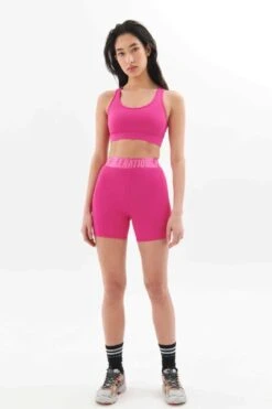 P.E. Nation Rudimental Sports Bra - Raspberry Rose