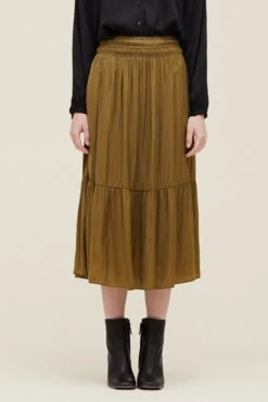 Satin Midi Skirt -Layer Outfit 33963905777717 2