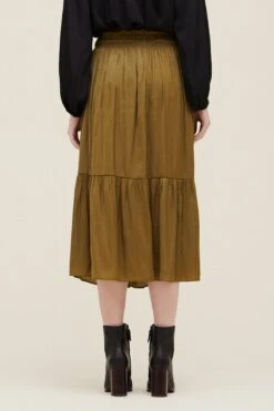 Satin Midi Skirt -Layer Outfit 33963905876021 4