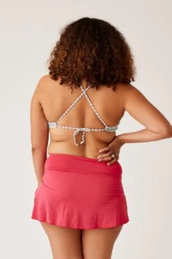 Malia Swim Skirt: Berry -Layer Outfit 34032904667307 6