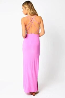 Criss Cross Open Back Maxi Dress- Free Shipping -Layer Outfit 34138286522517 2
