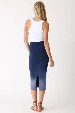 Simone Skirt - Sunbleach Indigo -Layer Outfit 34378503028923 6