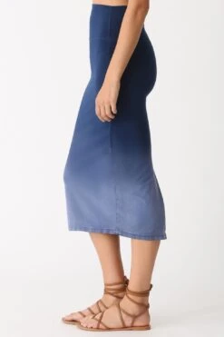 Simone Skirt - Sunbleach Indigo -Layer Outfit 34378503094459 5