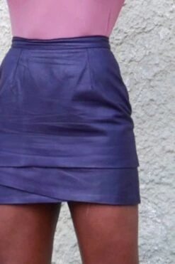 Luna Reworked Leather Skirt | 4 -Layer Outfit 34623122735282 2