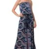 Ariella Printed Jumpsuit W/ Braided Belt - Navy -Layer Outfit 35167555125410 1