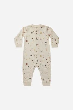 Button Down Jumpsuit Splatter - Natural - RC