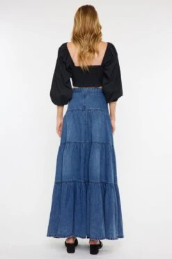 Maxi Denim Skirt -Layer Outfit 35644077310114 3