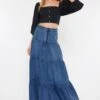 Maxi Denim Skirt -Layer Outfit 35644077342882 1
