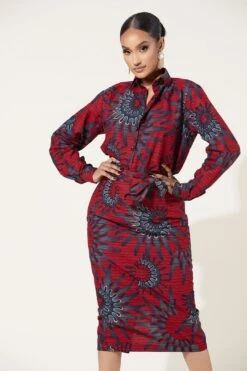 African Print Norma Skirt