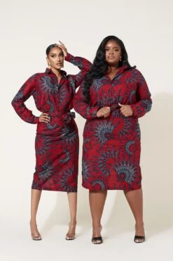 African Print Norma Skirt -Layer Outfit 35780724686997 3