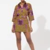 African Print Cherelle Mini Skirt