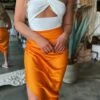 Paradise Satin Midi Skirt (Mango) -Layer Outfit 36250192511144 5