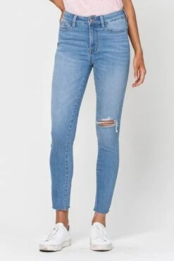 Siesta High Rise Crop Skinny Denim -Layer Outfit 36316706111730 4