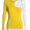 Versace Yellow Off-Shoulder Top SZ 44 -Layer Outfit 36409323159789 1
