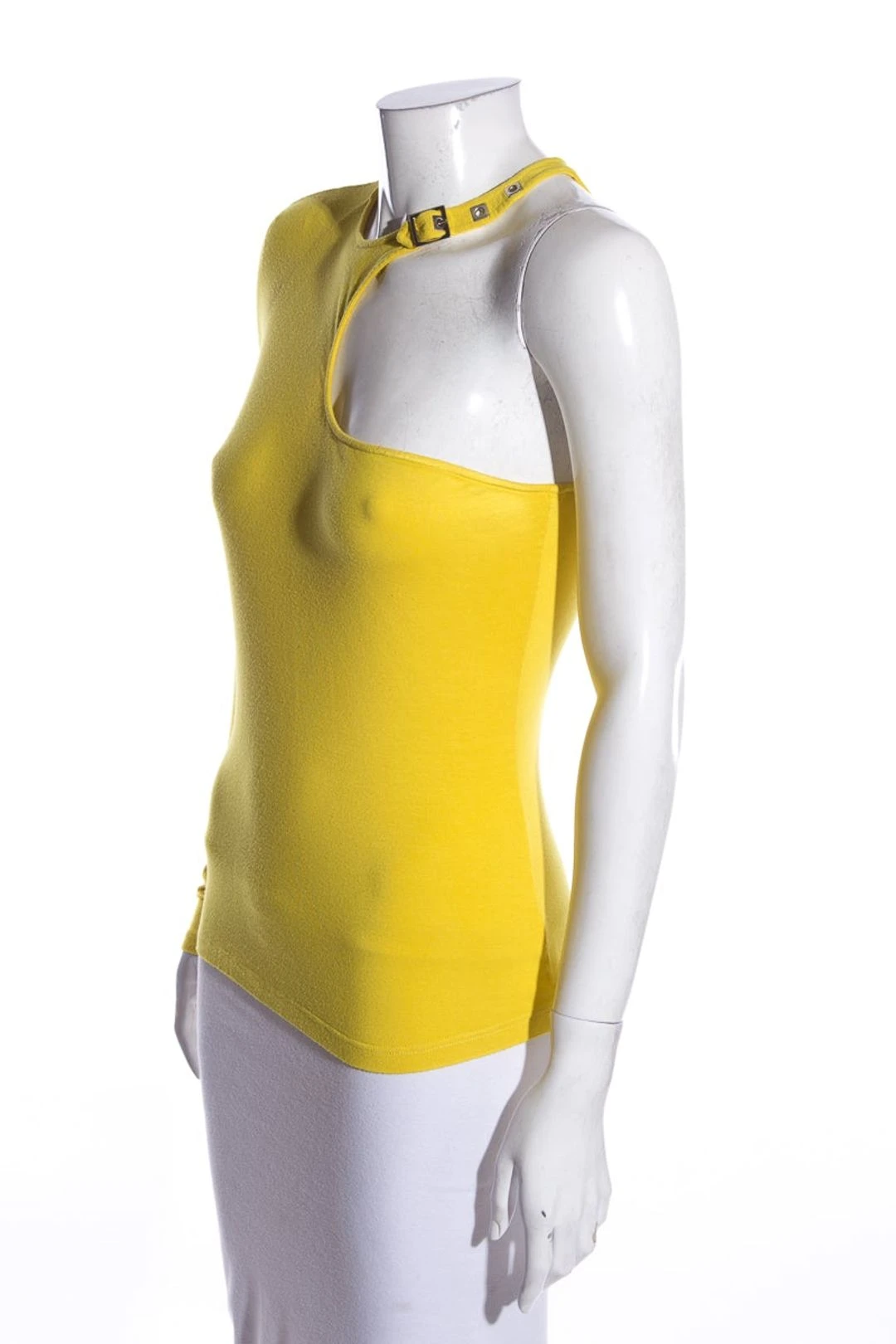 Versace Yellow Off-Shoulder Top SZ 44 5 Versace Yellow Off-Shoulder Top SZ 44 - Image 3