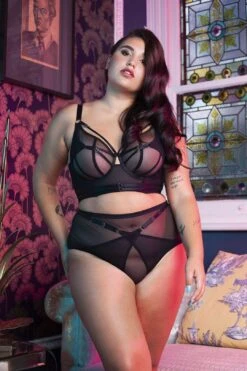 Playful Promises Eddie Black Crossover Wrap Bra 32-36 A-H -Layer Outfit 36526779564184 4