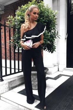 The Elegant One Shoulder Jumpsuit -Layer Outfit 3654854705187 7