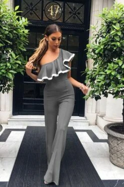 The Elegant One Shoulder Jumpsuit -Layer Outfit 3654854737955 8