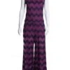 Missoni Lavender Chevron Print Jumpsuit SZ N/A
