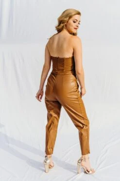 Petra Faux Leather Jumpsuit -Layer Outfit 36857618301080 6