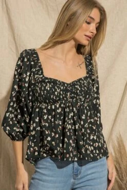 Callie Floral Top -Layer Outfit 36973267943669 4