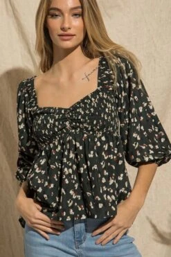 Callie Floral Top -Layer Outfit 36973268173045 7