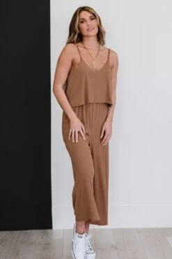 INTO YOU RIBBED JUMPSUIT