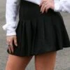 Playing Tennis Skirt In Black
