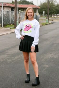 Playing Tennis Skirt In Black 10 Playing Tennis Skirt In Black -Layer Outfit 37228004868355 4