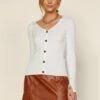 Ribbed Knit Button Down Top -Layer Outfit 37615155839229 1