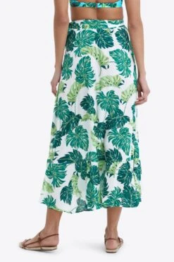 Floral Maxi Skirt In Monstera Floral -Layer Outfit 37637061083305 3