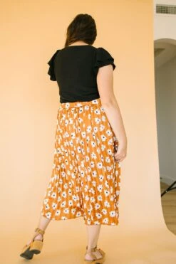 Cleo Rust Floral Maxi Skirt -Layer Outfit 37643713839341 3