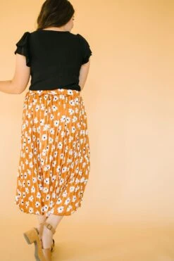 Cleo Rust Floral Maxi Skirt -Layer Outfit 37643714461933 5