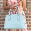 Kate Spade Darcy Small Top Zip Satchel Crossbody Leather Crossbody Blue Glow 1 Kate Spade Darcy Small Top Zip Satchel Crossbody Leather Crossbody Blue Glow -Layer Outfit 37835003920612 1