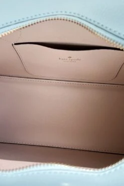 Kate Spade Darcy Small Top Zip Satchel Crossbody Leather Crossbody Blue Glow -Layer Outfit 37835004772580 3