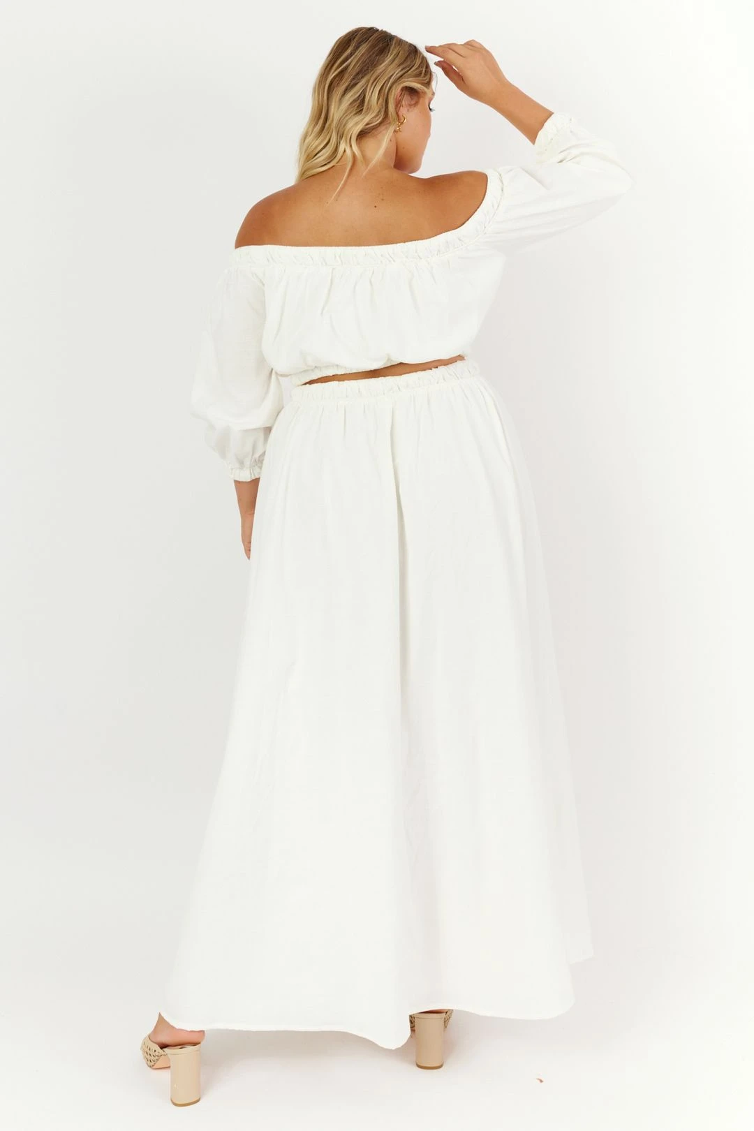 ZORA MAXI SKIRT - WHITE 7 ZORA MAXI SKIRT - WHITE - Image 5
