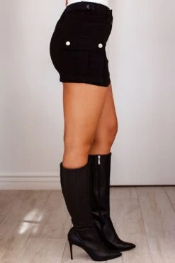 Camila Black Cargo Mini Skirt -Layer Outfit 37923860611241 3