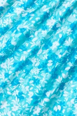 Pull On Mini Skirt In Blue Aster Floral 11 Pull On Mini Skirt In Blue Aster Floral -Layer Outfit 37943689347241 5