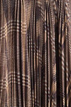 Céline Brown Glen Plaid Skirt SZ 38 -Layer Outfit 37965107265773 4